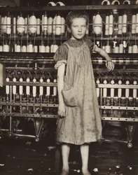 Addie Card, 12 år gammal. Spinner i bomullsbruk, North Pownal, Vermont