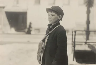 Tony Casale, "Bologna," 11 år gammal har sålt tidningar i 4 år, Hartford, Connecticut, mars 1909