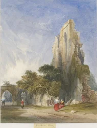Croxden Abbey: akvarellmålning och [c 1830-1840] (målning)
