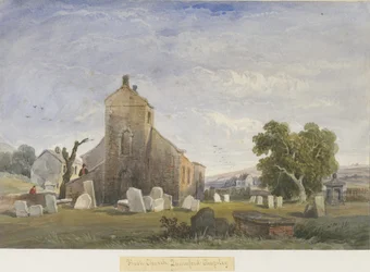 Flash Chapel: akvarellmålning och [c 1830-1840]