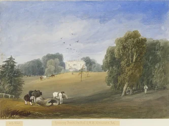 Greenway Bank - Hall: akvarellmålning och [c 1840]