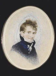 Porträtt av Paul Peckham, ca 1810-20 (akvarell på elfenben)