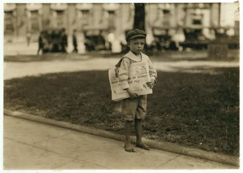 7-årig tidningspojke Ferris i Mobile, Alabama, 1914