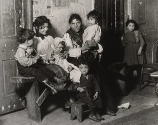 Ett italienskt hem nära Hull House, Chicago, 1910