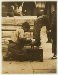 Bootblack i Bowery, New York, 1910
