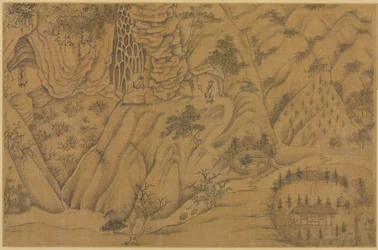 Boende i Longmian Sleeping Dragon Mountains, 1100-1200-talet.