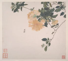 Insects and Flowers, daterad 1865 (album med åtta blad; bläck och färg på papper)
