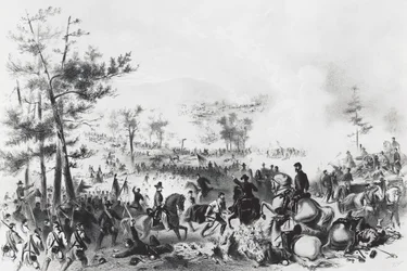 Slaget vid Gettysburg, seger för unionens styrkor ledda av George Gordon Meade och nederlag för general Robert Edward Lee, 1-3 juli