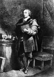 Blaise Pascal, fransk matematiker, fysiker och filosof, ca 1650