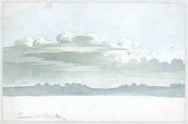 Molnstudie av Luke Howard, c 1808-1811