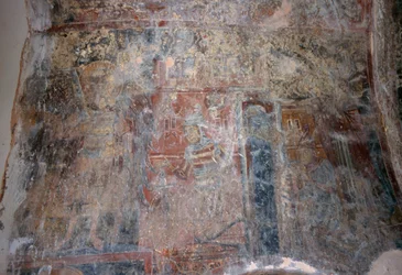 Fresk i kyrkan av Michael Archangel, Kantanos, Kreta, Grekland (foto)