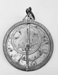 Islamisk planisfärisk astrolabium, ca 1650