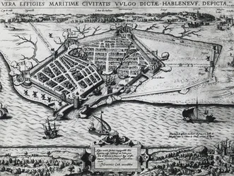 Karta över Le Havre