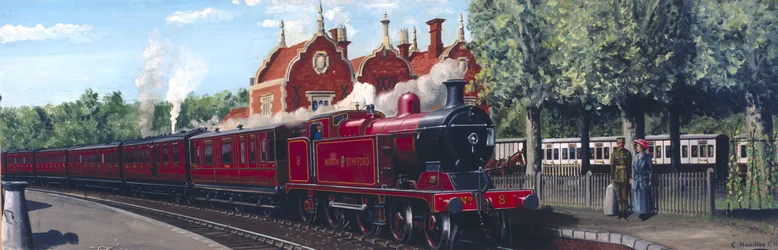 North Staffordshire Railway tåg in i Stone Junction