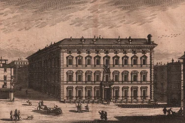 Palazzo Madama, Rom, Lazio, Italien, kopparstick, ca 165x135 cm