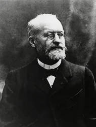 Porträtt av Charles Louis Alphonse Laveran (1845-1922), fransk medicinsk bakteriolog, Nobelpriset i medicin 1907, bild av Eugene Pirou (1841-1909)