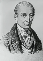 Porträtt av Joseph Nicéphore Niépce (1765-1833), fransk uppfinnare av heliografin