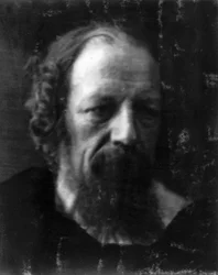 Porträtt av poeten Alfred Lord Tennyson