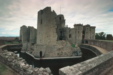 Raglan Castle, Monmouthshire, South Wales, Storbritannien (foto)