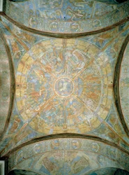 Scener från Jesu liv, fresk av korsvalvet, Braunschweig-katedralen, Tyskland