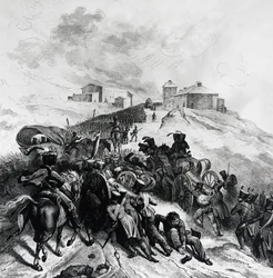 Den franska armén korsar Sierra de Guadarrama, 22-24 december