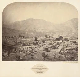 Utsikter i Mysore: Bhoganarasimhaswamis-templet, i fortet, Devarayadroog..., 1862-1865.