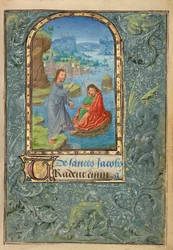 Ms. 37 (89.ML.35), fol. 22 Kristus visar sig för den helige Jakob den Större