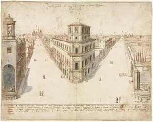 Arton utsikter över Rom: Quattro Fontane ser mot Santa Maria Maggiore