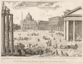 St. Peterskyrkan från "View of the Landmarks of the City of Rome"