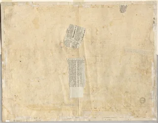 Spårning av en fontän från Recto och Sketches of Two Faces verso, 1665.