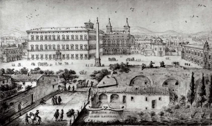Utsikt över Lateranen, Rom, 1672-73.