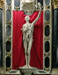 Den flådde, eller Skelettet, René de Chalons gravmonument, prins av Oranien, ca 1544