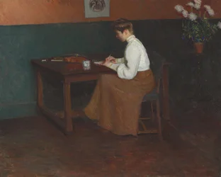 I studion (olja på duk)