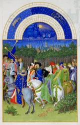 Maj, Les Très Riches Heures för hertigen av Berry, 1412-1416