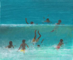 Children in the Surf, 2015 (akryl på duk)