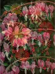 HANGING SPRING COLLAGE, 2017 (blandteknik)