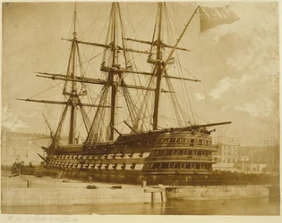H.M.S. Duke of Wellington i Keyham, England.