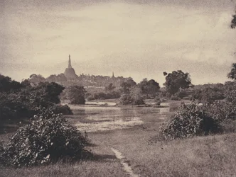 Rangoon: Vy nära sjön,november 1855 (foto)