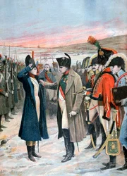 Napoleon presenterar den kvinnliga officeren Marie Schellinck med Legion dHonneur, 1808 1894