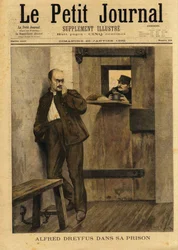 Le Petit Journal angående Dreyfusaffären, 1895.