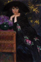 Figur av en kvinna Porträtt av Violette, 1920.