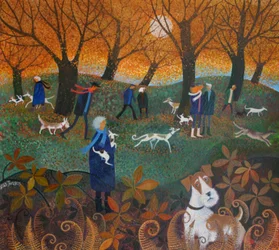 Hide and Seek, 2015, (akrylbläck på papper)