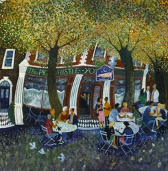 Pig and Whistle, 2011, (akryl på papper)