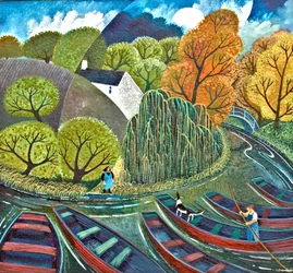 Rendezvous, 2010, (akryl på papper)