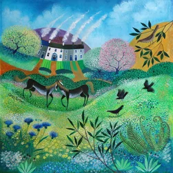 Wildflower Meadow, 2020 (akryl på papper)