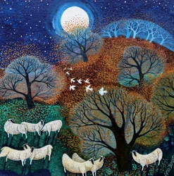 Windy Sheep, 2022 (akryl på linne)