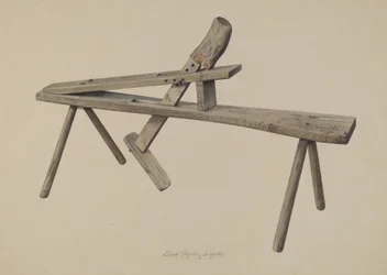 Träsniderarens bänk, 1938.