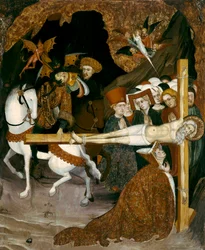 Apostelns korsfästelse. Målning av Lluis Borrassa (1360-1425)