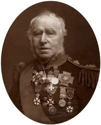Amiral Sir Sydney Colpoys Dacres, guvernör på Greenwich Hospital, 1883.