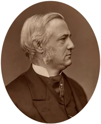Frederick Max Muller, professor i jämförande filologi vid Oxford University, 1878.